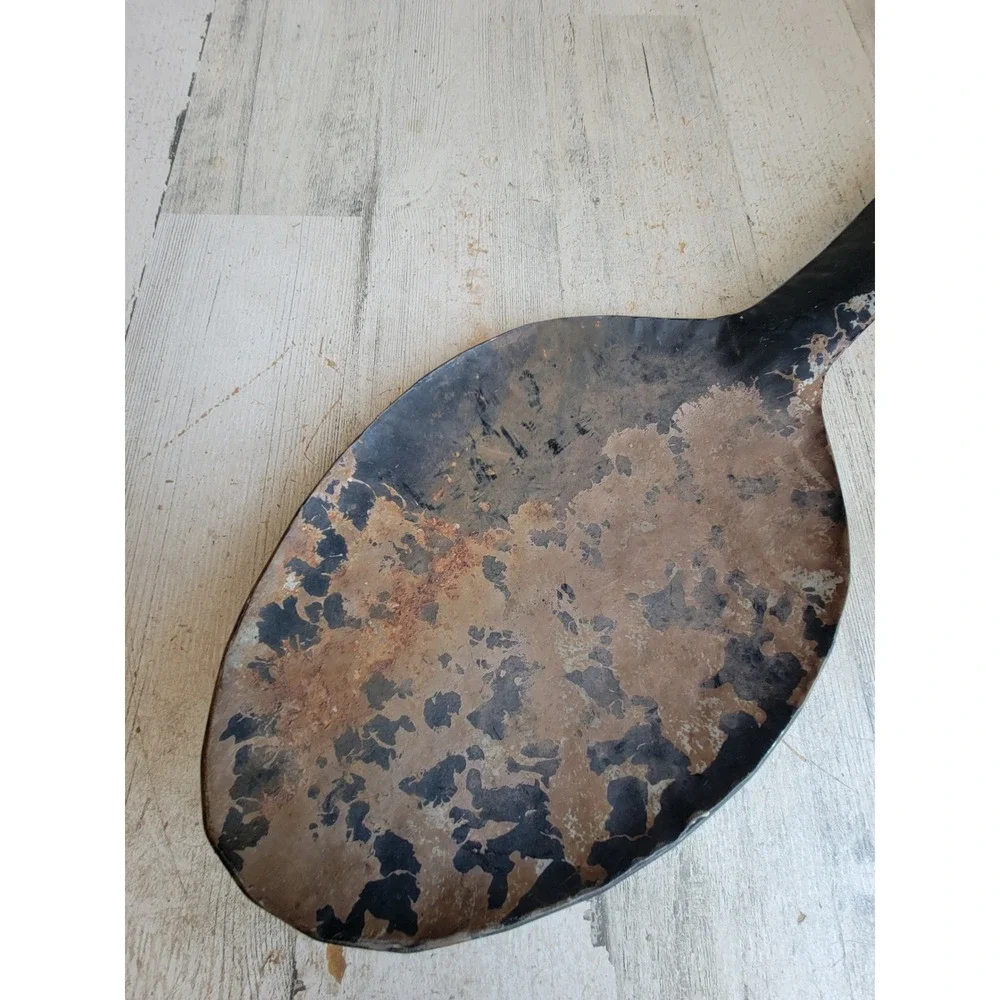 Large primitive metal spoon display unique farm house home decor figure